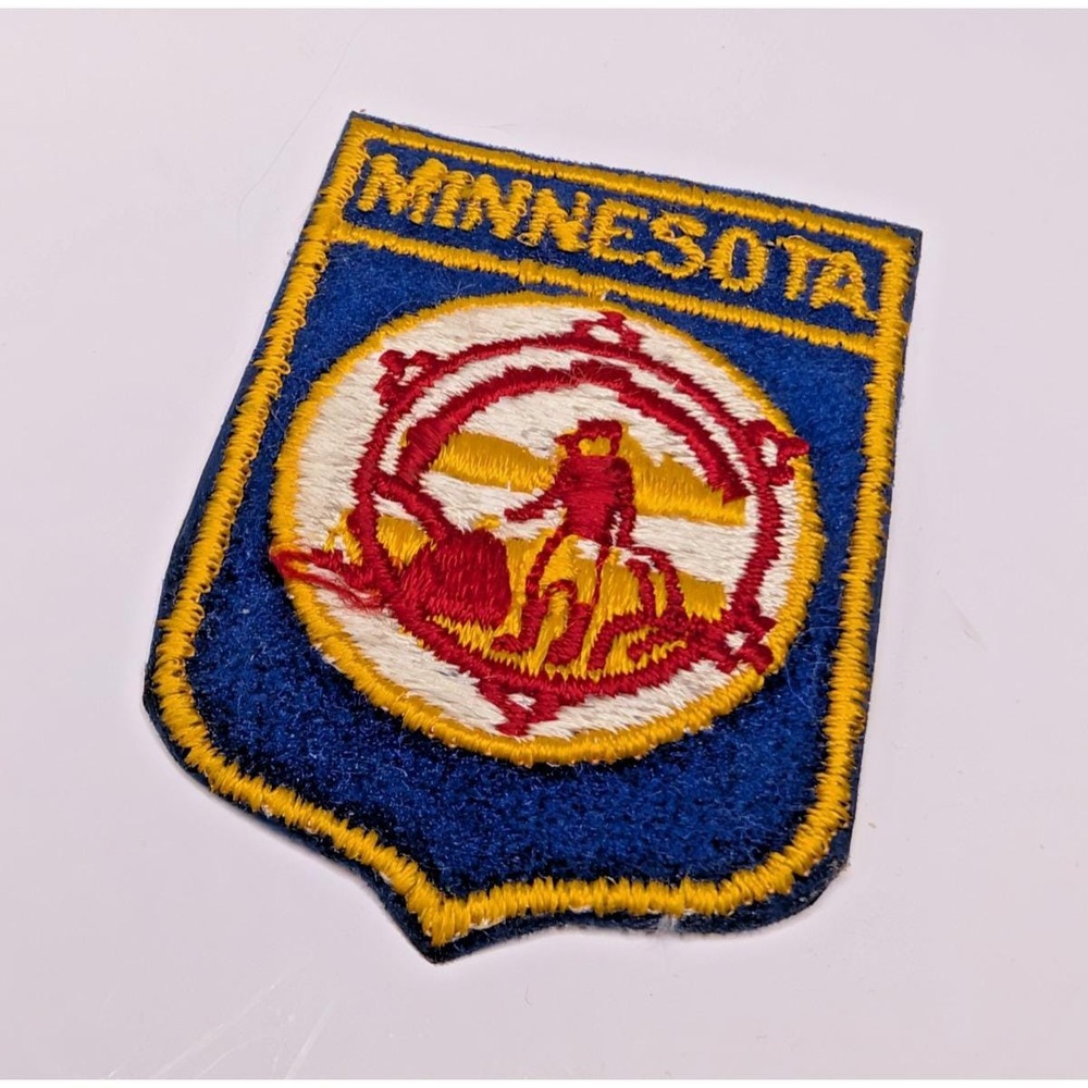 Minnesota MN State Flag Emblem Crest Patch Vintage Iron On